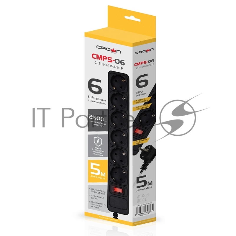 Сетевой фильтр CROWN CMPS-06