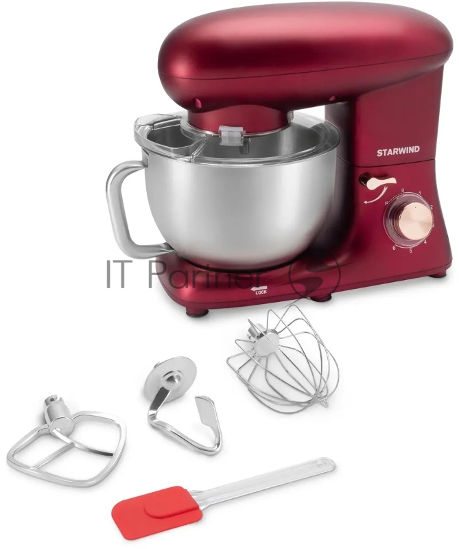 Миксер планетарный Starwind SPM7170 1600Вт гранатовый
