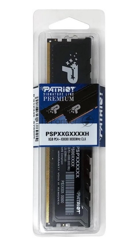 Память DDR4 16GB 2400MHz Patriot PSP416G240081H1 Signature RTL PC4-19200 CL17 DIMM 288-pin 1.2В single rank Ret