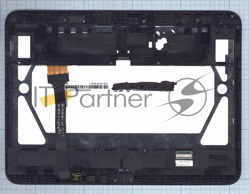 Модуль (матрица + тачскрин) для Samsung Galaxy Tab 4 10.1 SM-T530 черный с рамкой