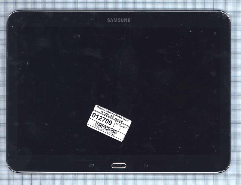 Модуль (матрица + тачскрин) для Samsung Galaxy Tab 4 10.1 SM-T530 черный с рамкой