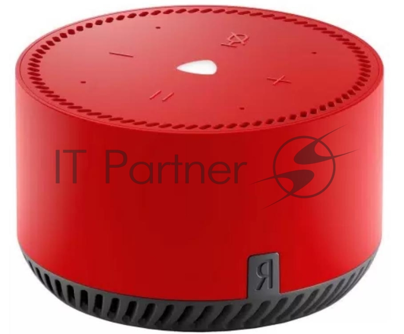 Умная колонка Yandex Станция Лайт Алиса красный 5W 1.0 BT 10м (YNDX-00025R)