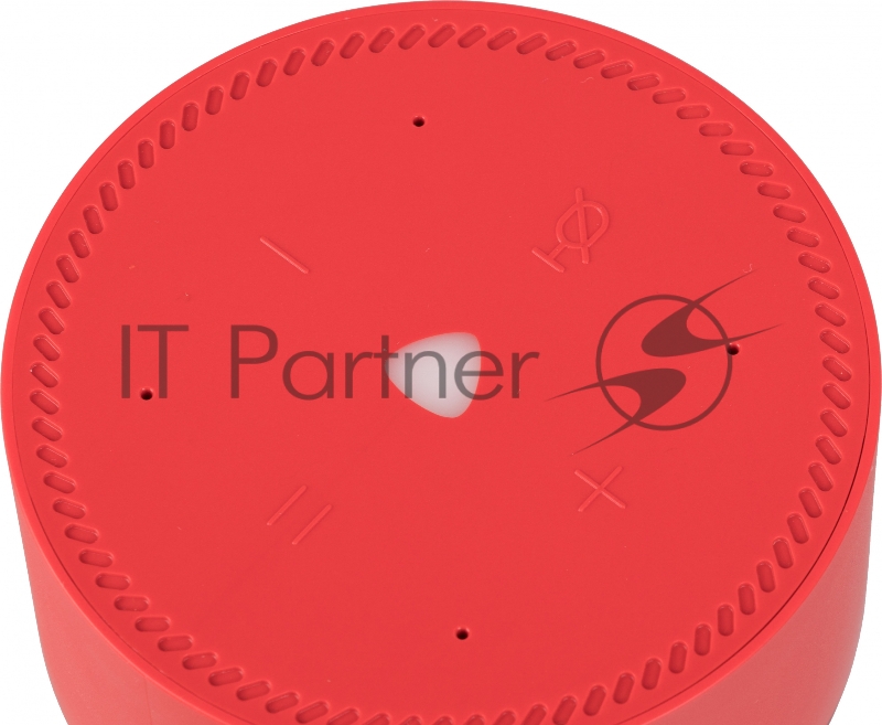 Умная колонка Yandex Станция Лайт Алиса красный 5W 1.0 BT 10м (YNDX-00025R)