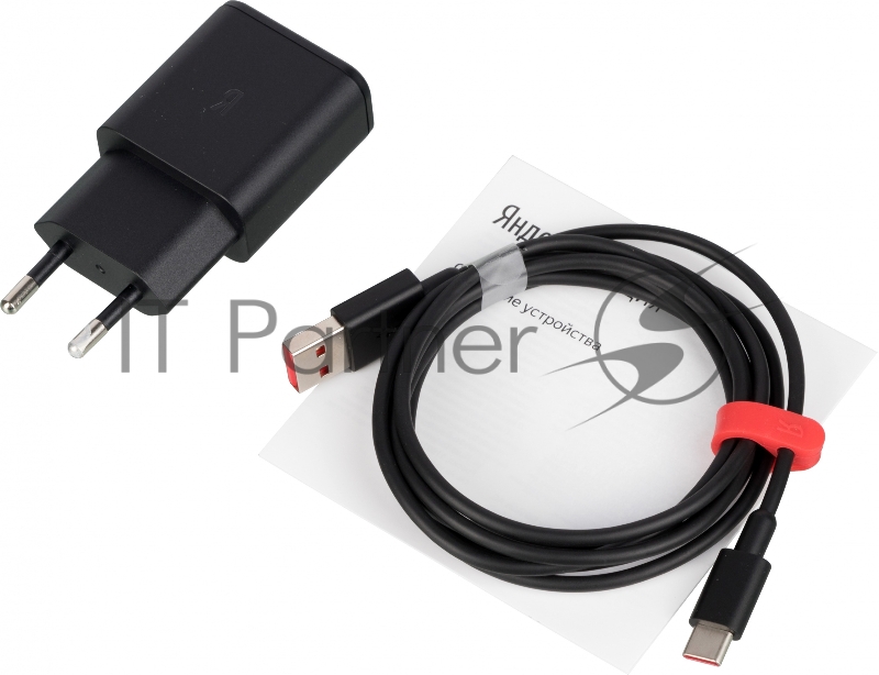 Умная колонка Yandex Станция Лайт Алиса красный 5W 1.0 BT 10м (YNDX-00025R)