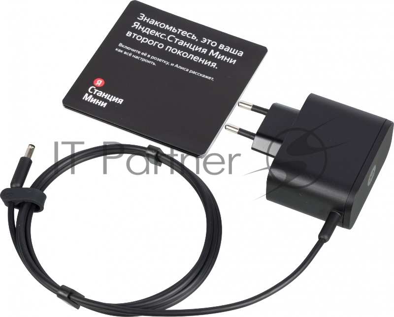 Умная колонка Яндекс Станция Мини 2 Bluetooth 5.0, мощность 10 Вт, вес 260 г, цвет черный YNDX-00021K (без часов)