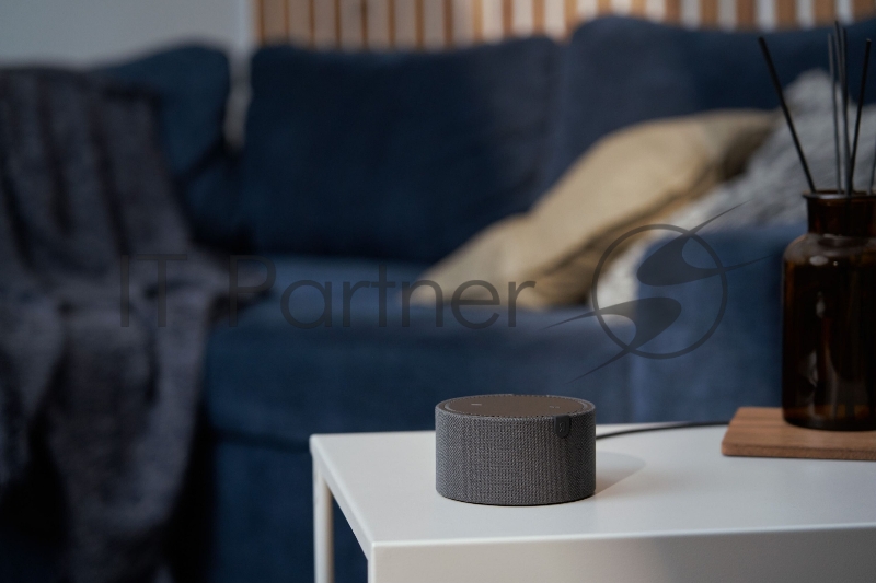 Умная колонка Яндекс Станция Мини 2 Bluetooth 5.0, мощность 10 Вт, вес 260 г, цвет черный YNDX-00021K (без часов)