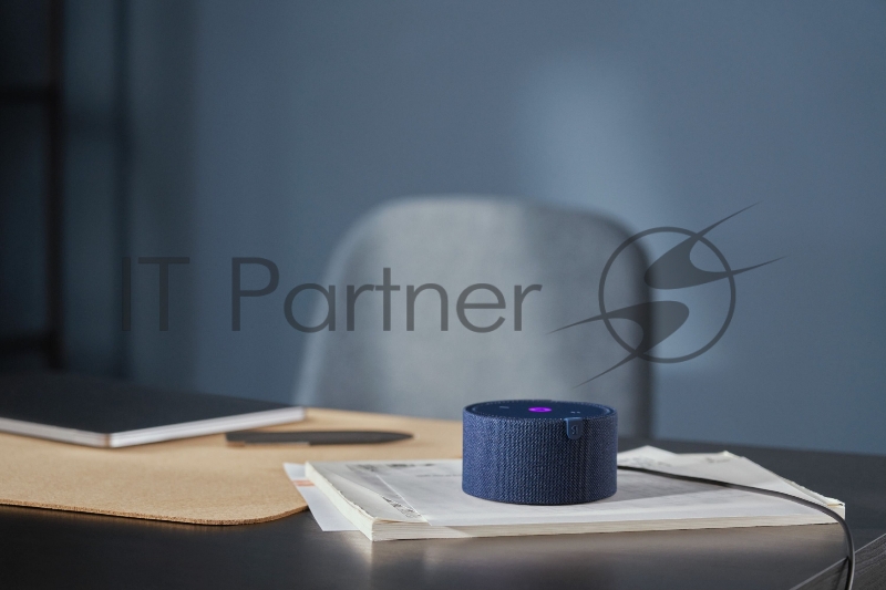 Умная колонка Яндекс Станция Мини 2 Bluetooth 5.0, мощность 10 Вт, вес 260 г, цвет голубой YNDX-00021B (без часов)