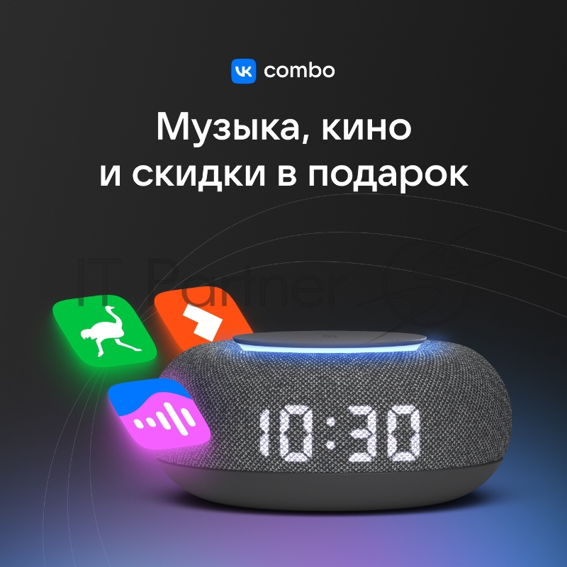 Умная колонка VK Капсула Мини Маруся темно-серый 5W 1.0 BT 10м (MRC02BK)