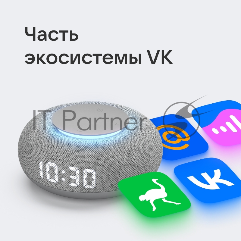 Умная колонка VK Капсула Мини Маруся светло-серый 5W 1.0 BT 10м (MRC02GY)