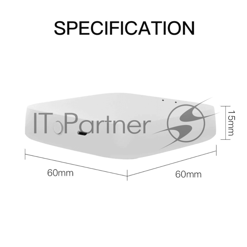 Шлюз Bluetooth MOES Multi-mode Gateway MHUB-W, WLAN & Wi-Fi 2.4GHz, Wi-Fi 2.4GHz & ZigBee & BLE & Mesh, USB, белый