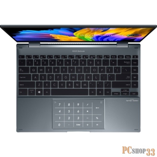 Ноутбук ASUS Zenbook 14 Flip UP5401ZA-KN012W Intel® Core i5-12500H/8GB/SSD5 (2880x1800)/OLED)/Touch/Win11/ Grey (90NB0XL1-M002C0)