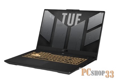 Ноутбук Asus TUF Gaming F17 FX707ZC4-HX076 Core i5 12500H 16Gb SSD512Gb NVIDIA GeForce RTX 3050 4Gb 17.3 IPS FHD (1920x1080) noOS grey WiFi BT Cam (90NR0GX1-M00610)