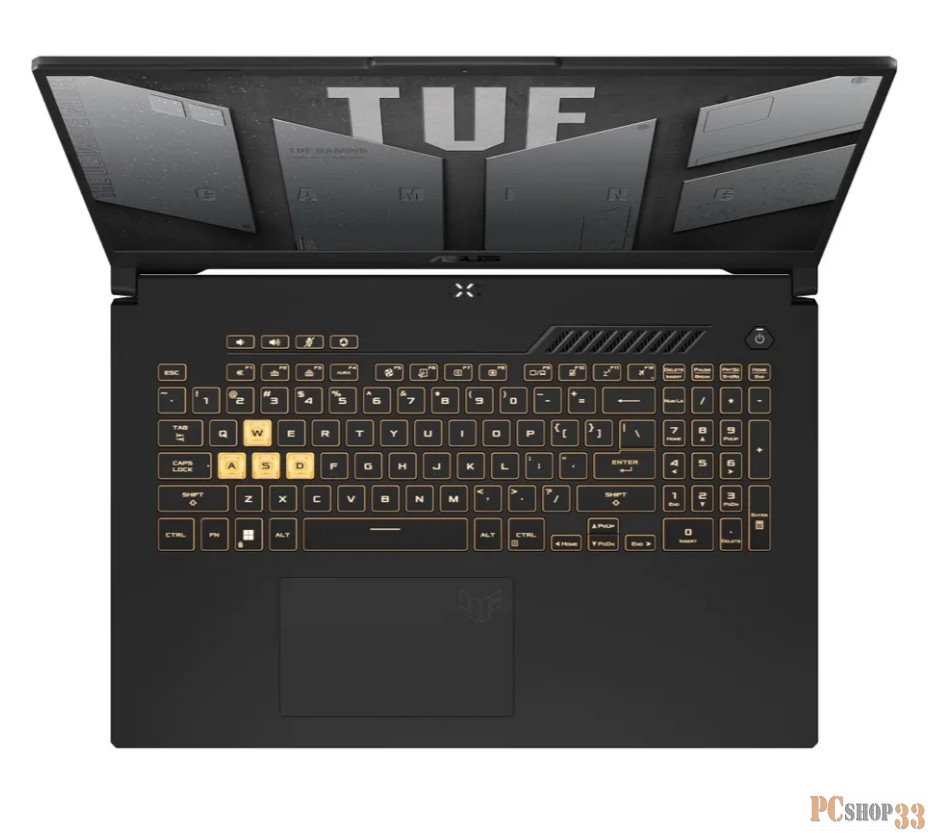Ноутбук Asus TUF Gaming F17 FX707ZC4-HX076 Core i5 12500H 16Gb SSD512Gb NVIDIA GeForce RTX 3050 4Gb 17.3 IPS FHD (1920x1080) noOS grey WiFi BT Cam (90NR0GX1-M00610)