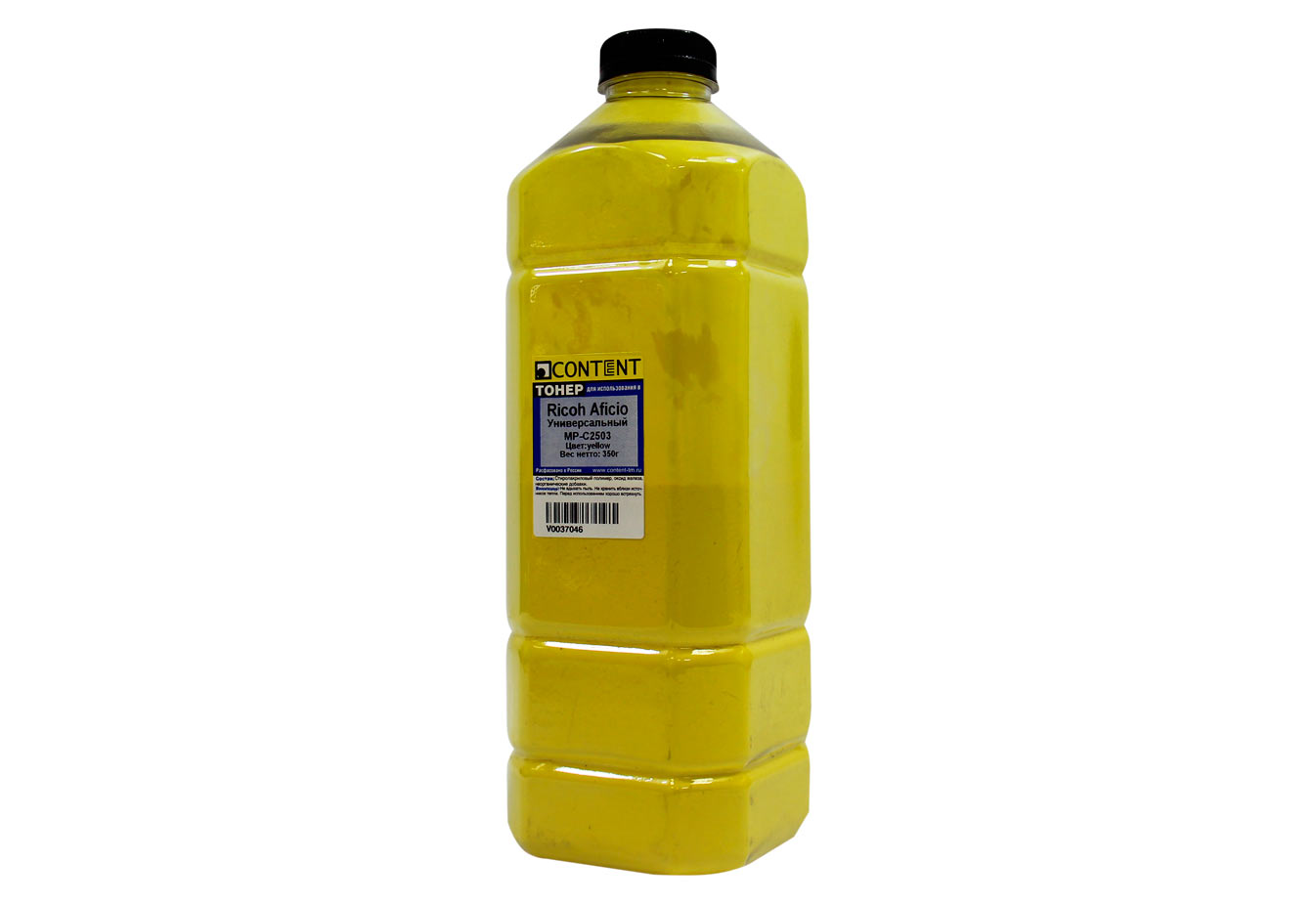 Тонер Content Универсальный для Ricoh Aficio MP-C2503, Y, 350 г, канистра