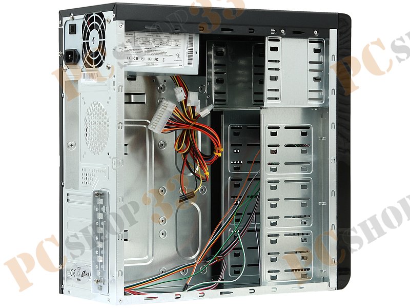Корпус Miditower Codegen 3336-A11, ATX, черно-серебр. (450Вт)