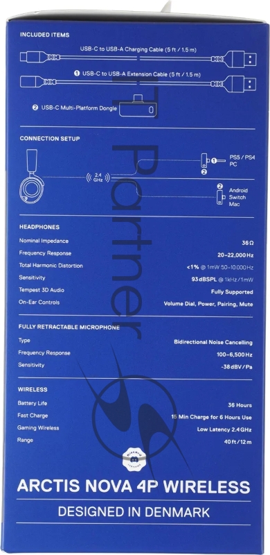 Наушники с микрофоном Steelseries Arctis Nova 4P черный накладные Radio оголовье (61641)