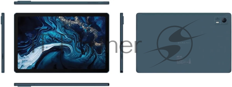 Планшет Digma Pro HIT 14 T606 (1.6) 8C RAM4Gb ROM128Gb 10.4 In-Cell 2000x1200 3G 4G Android 13 синий 13Mpix 5Mpix BT GPS WiFi Touch microSD 128Gb 7000mAh