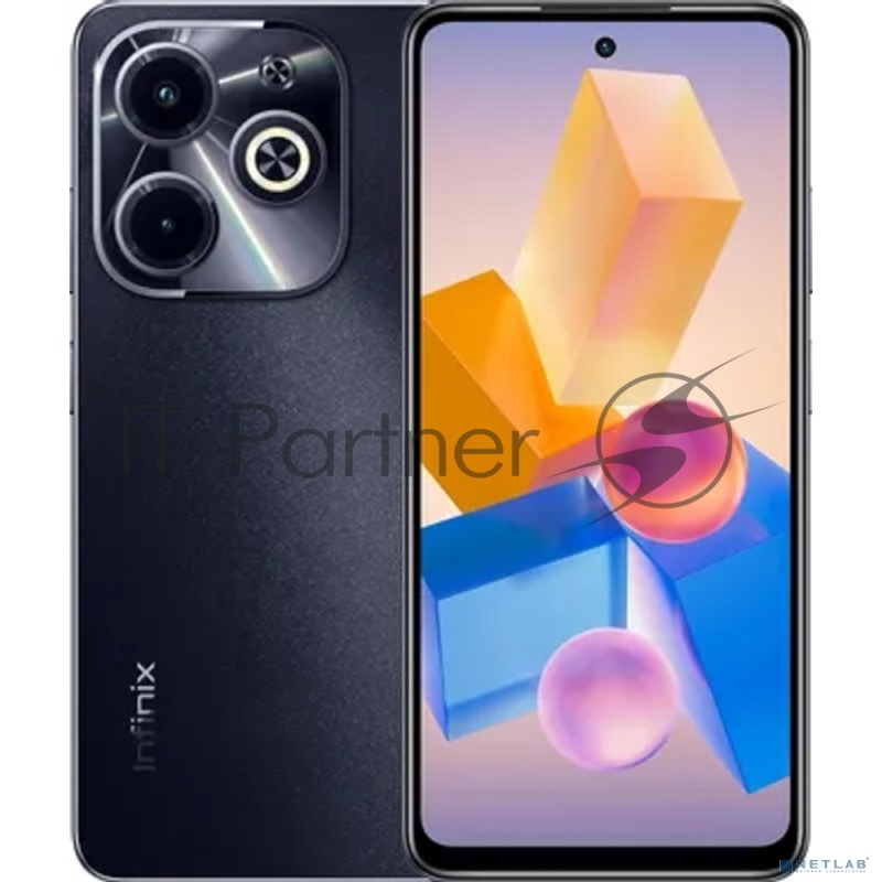 Смартфон Infinix X6528B Hot 40i 256Gb 8Gb черный моноблок 3G 4G 2Sim 6.56 720x1612 Android 13 50Mpix 802.11 a/b/g/n/ac NFC GPS GSM900/1800 GSM1900 TouchSc Protect FM A-GPS Micro SD max2048Gb