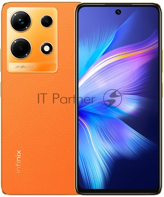 Смартфон Infinix X6833B Note 30 128Gb 8Gb золотистый моноблок 3G 4G 2Sim 6.78 1080x2460 Android 13 64Mpix 802.11 a/b/g/n/ac NFC GPS GSM900/1800 GSM1900 TouchSc FM microSD max2048Gb