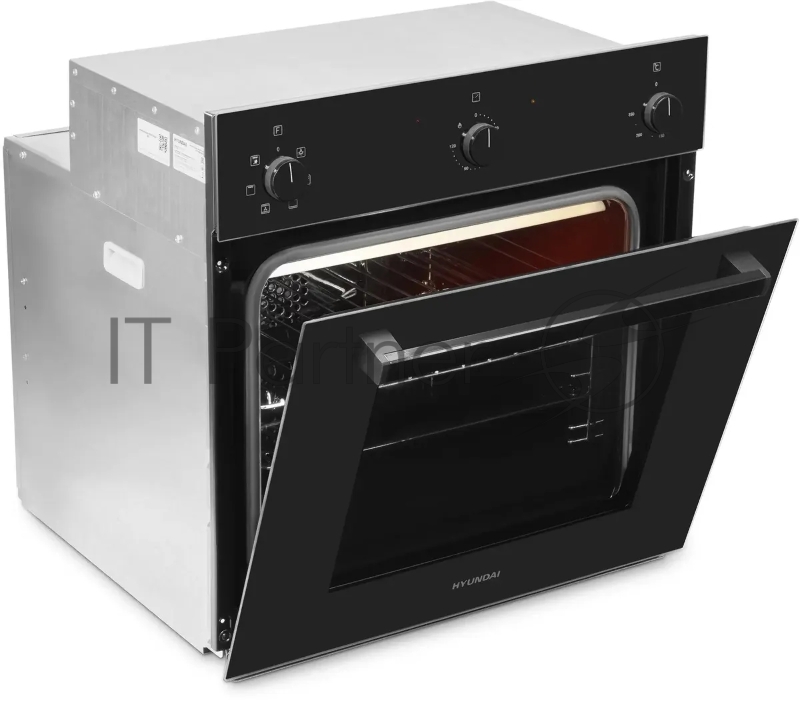 Духовой шкаф Электрический Hyundai 6006.03 BG черное стекло