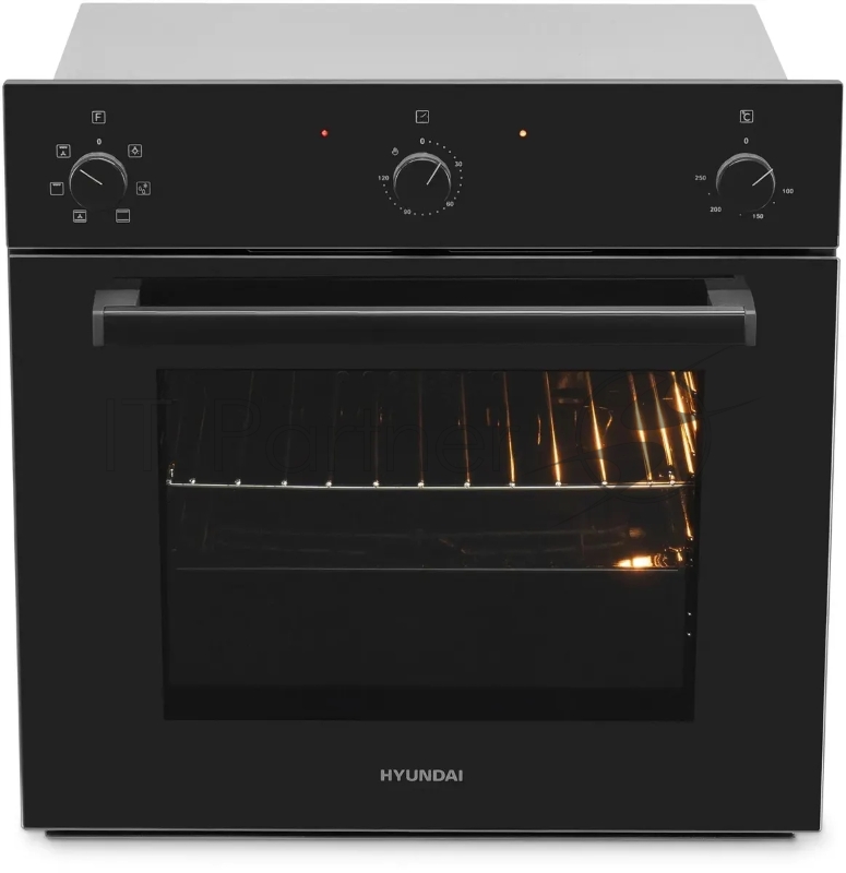 Духовой шкаф Электрический Hyundai 6006.03 BG черное стекло