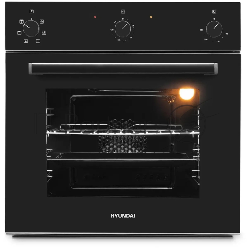 Духовой шкаф Электрический Hyundai 6006.03 BG черное стекло