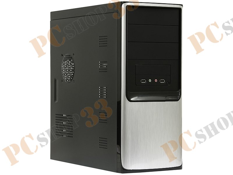 Корпус Miditower Codegen 3335-A11, ATX, черно-серебр. (450Вт)