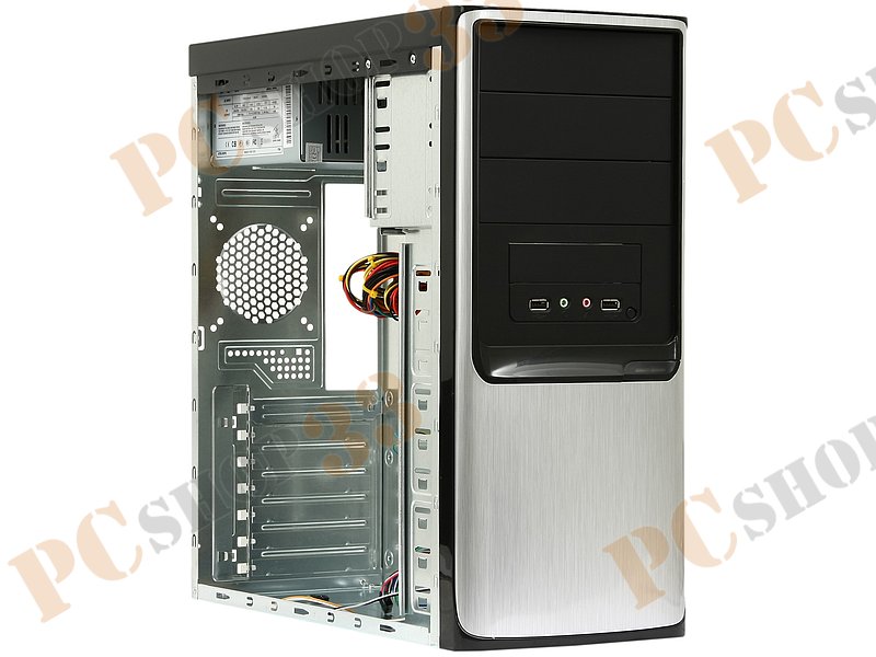 Корпус Miditower Codegen 3335-A11, ATX, черно-серебр. (450Вт)