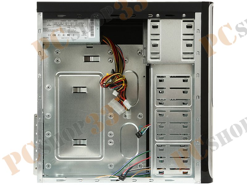 Корпус Miditower Codegen 3335-A11, ATX, черно-серебр. (450Вт)