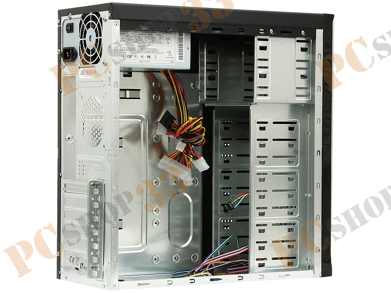 Корпус Miditower Codegen 3335-A11, ATX, черно-серебр. (450Вт)