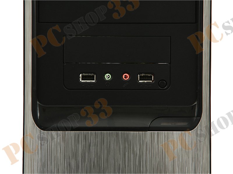 Корпус Miditower Codegen 3335-A11, ATX, черно-серебр. (450Вт)