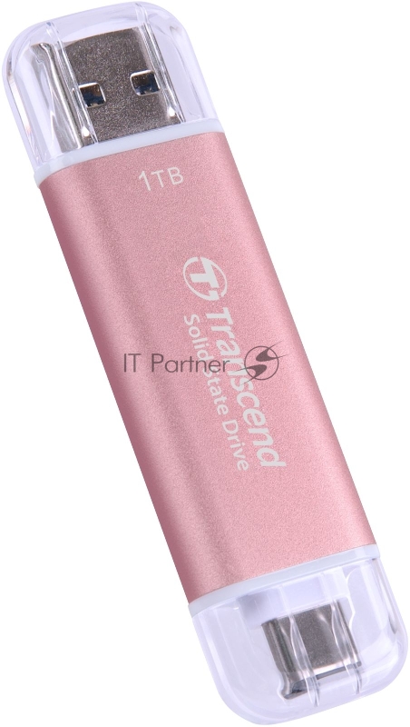 Накопитель SSD Transcend USB-C 1TB TS1TESD310P розовый USB-A