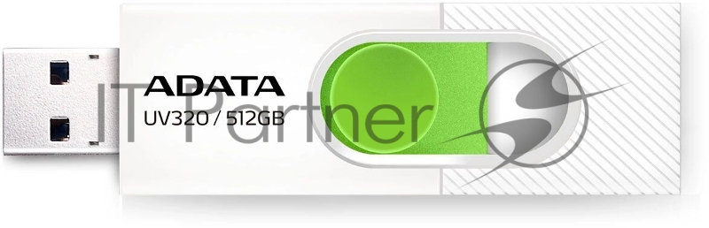 Флеш накопитель 512GB USB 3.2 Gen1 AUV320-512G-RWHGN White/Green