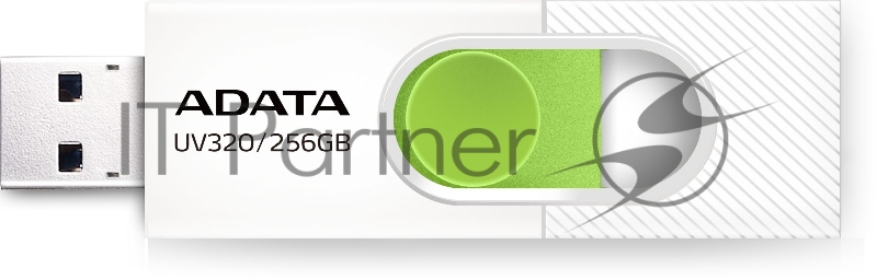 Флеш накопитель 256GB USB 3.2 Gen1 AUV320-256G-RWHGN White/Green