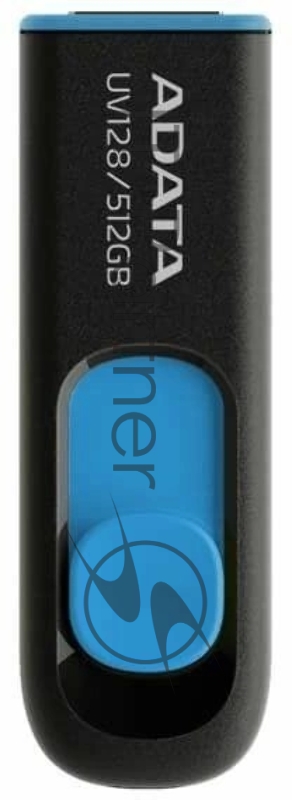 Флеш накопитель 512GB USB 3.2 Gen1 AUV128-512G-RBE Black/Blue, Performance (Max.): Up to 100MB/s read