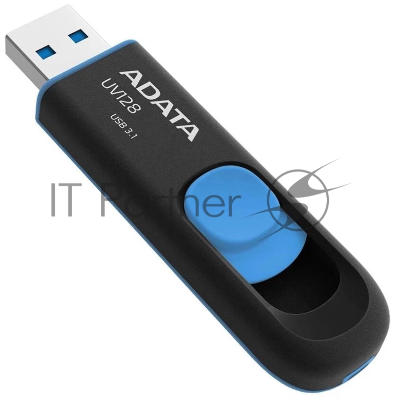 Флеш накопитель 512GB USB 3.2 Gen1 AUV128-512G-RBE Black/Blue, Performance (Max.): Up to 100MB/s read