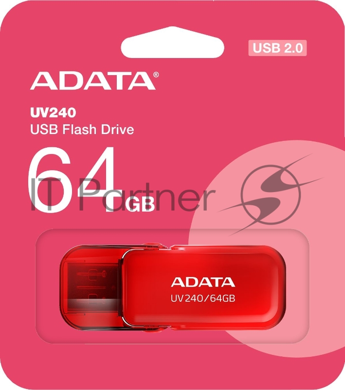 Флеш накопитель 64GB USB2.0 AUV240-64G-RRD