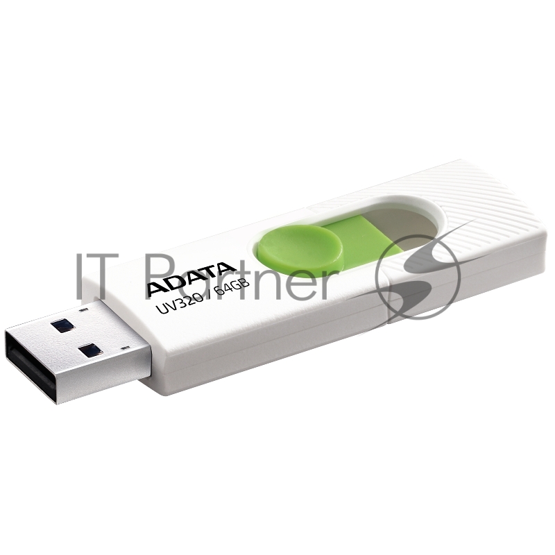Флеш накопитель 64GB USB 3.2 Gen1 AUV320-64G-RWHGN White/Green