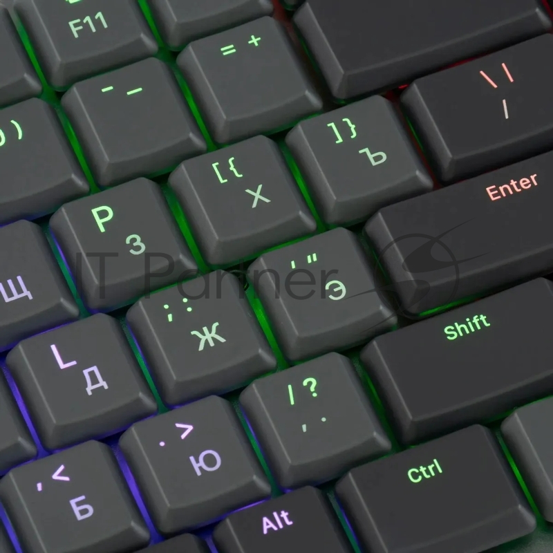 Клавиатура Оклик K615X механическая черный/серебристый USB Multimedia for gamer LED (1934413)