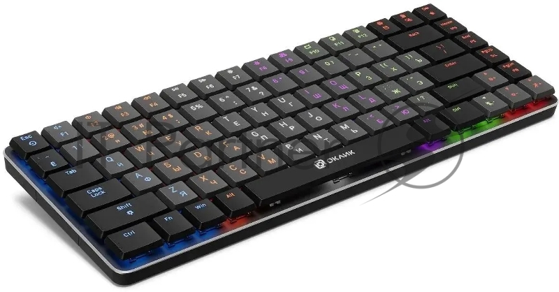 Клавиатура Оклик K615X механическая черный/серебристый USB Multimedia for gamer LED (1934413)