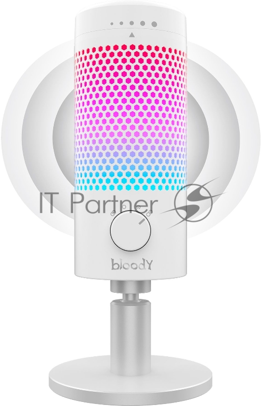 Микрофон проводной A4Tech Bloody GM50 Pro 2.5м белый