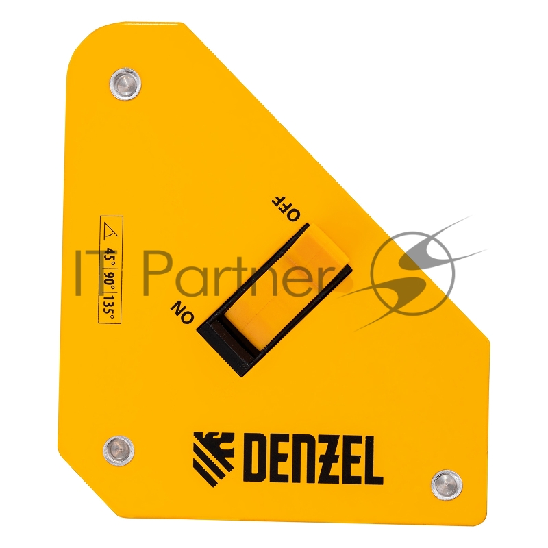 Фиксатор магнитный отключаемый для сварочных работ усилие 30 LB, 45х90 град.// Denzel