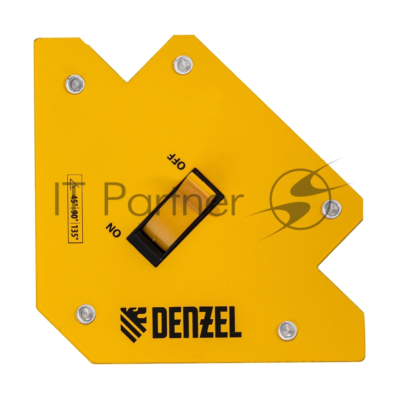 Фиксатор магнитный отключаемый для сварочных работ усилие 30 LB, 45х90х135 град.// Denzel