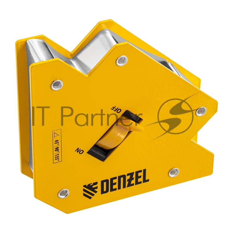 Фиксатор магнитный отключаемый для сварочных работ усилие 30 LB, 45х90х135 град.// Denzel