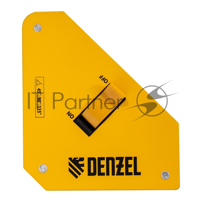 Фиксатор магнитный отключаемый для сварочных работ усилие 55 LB, 45х90 град.// Denzel