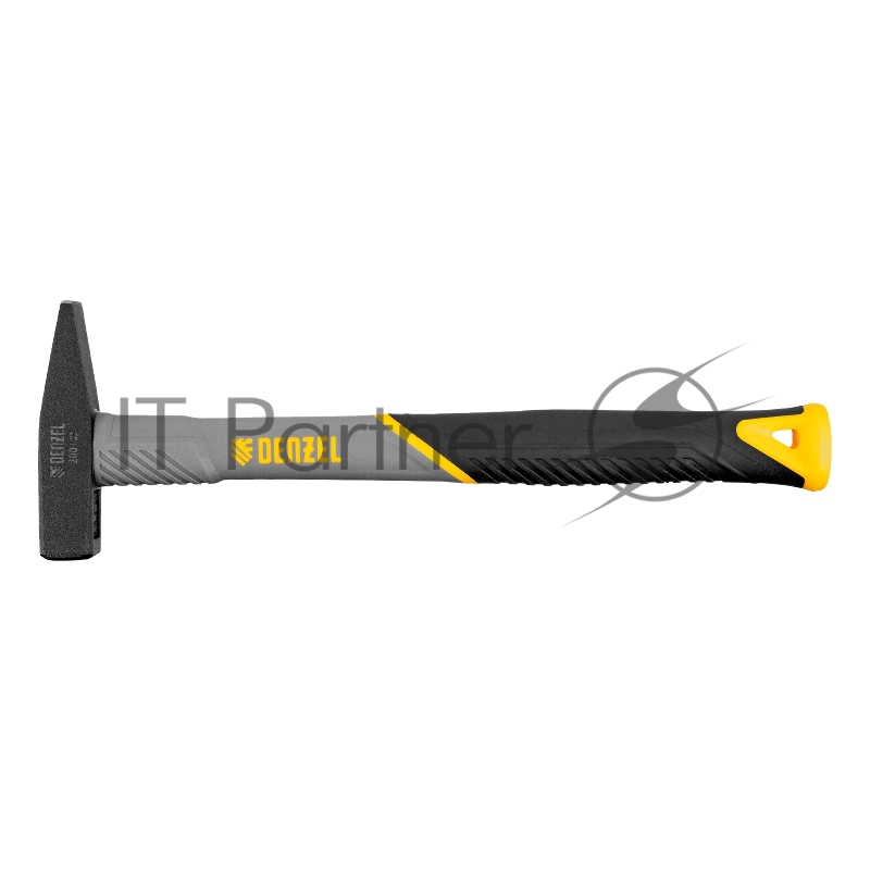 Молоток слесарный, 200 г, кованый, фибергласовая рукоятка c TPR покрытием // Denzel