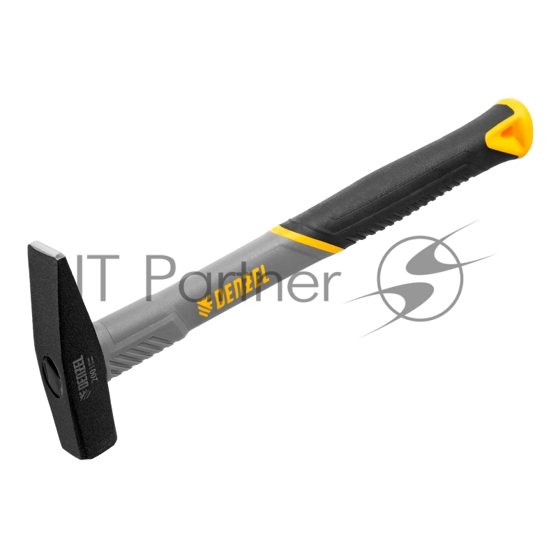 Молоток слесарный, 200 г, кованый, фибергласовая рукоятка c TPR покрытием // Denzel