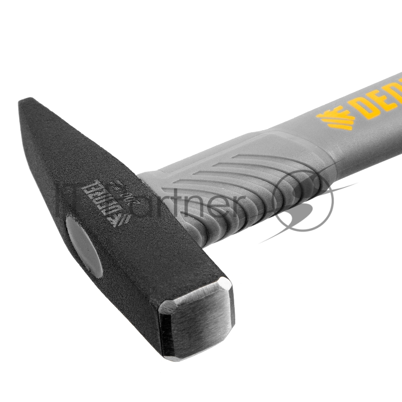 Молоток слесарный, 200 г, кованый, фибергласовая рукоятка c TPR покрытием // Denzel