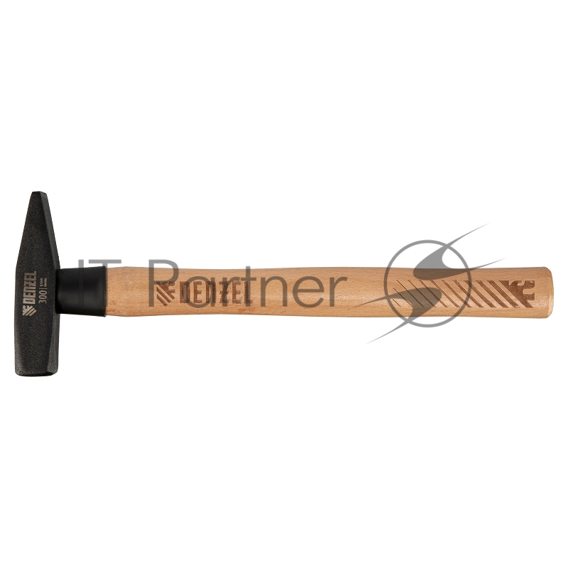 Молоток слесарный, 300 г, кованый квадратный боек, буковая рукоятка// Denzel