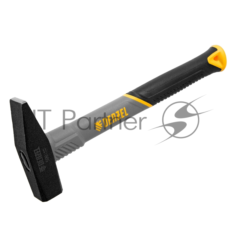 Молоток слесарный, 500 г, кованый, фибергласовая рукоятка c TPR покрытием // Denzel